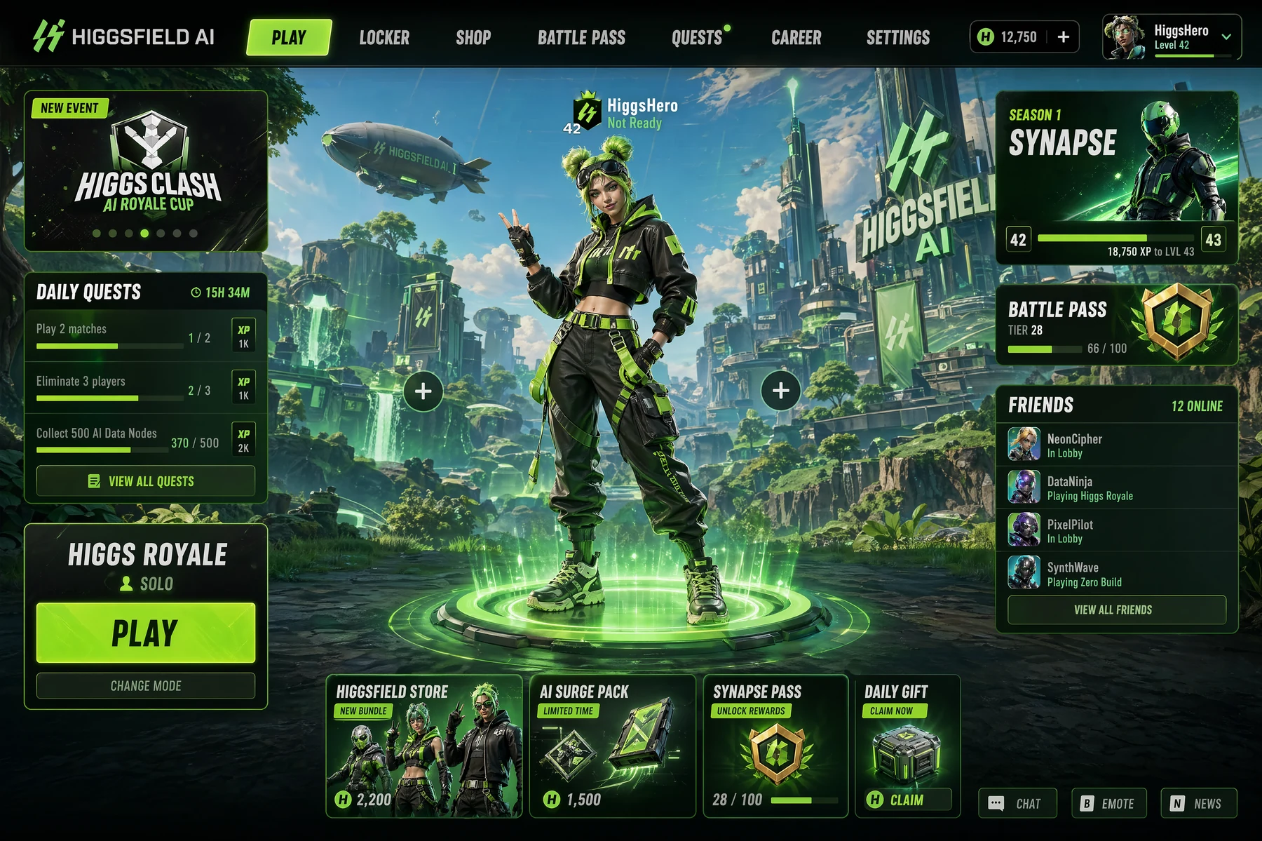Game interfaces generated with GPT Image 2.6